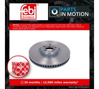 Brake Disc Single Vented Front Left 395mm 193351 Febi 34116789069 Quality