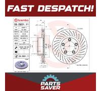 Brake Disc Single Vented Front Right 330mm 09.D931.11 Brembo 99735140200 Quality