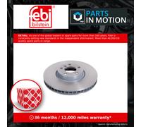 Ferdinand Bilstein Brake Disc Single Vented for BMW 520D 2.0D Front Right 2010-2017 348mm B47D20A