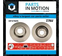 Brake Disc Single Vented Front Right 350mm DF4760S TRW 7L8615302 95535140251 New