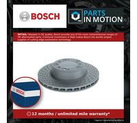 Brake Disc Single Vented Rear Left 329.7mm 0986479581 Bosch 99135240302 BD1424