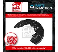 Brake Disc Splash Panel fits AUDI A4 B6, B7 2.5D Front Left 00 to 06 Guard Plate