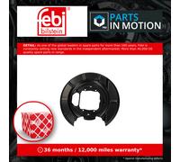 Brake Disc Splash Panel fits BMW 528 E39 2.8 Rear Left 95 to 00 Guard Plate Febi