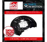 Brake Disc Splash Panel fits MERCEDES C320 S204, W204 3.0D Rear Right 07 to 14