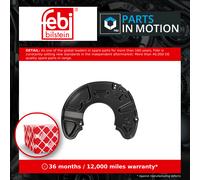 Brake Disc Splash Panel fits MERCEDES C350 C204, W204 3.5 Front Right 2007 on