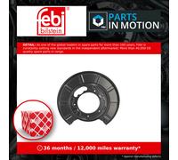 Brake Disc Splash Panel fits MERCEDES VITO W639 3.5 Rear Right 2007 on M272.978