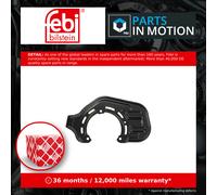 Brake Disc Splash Panel fits OPEL COMBO 1.6 Front Right 2001 on Guard Plate Febi