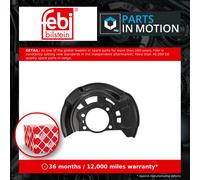 Brake Disc Splash Panel fits TOYOTA PRIUS ZVW4 1.8 Front Left 2011 on 2ZR-FXE