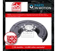 Brake Disc Splash Panel fits OPEL ASTRA G, H, L35 Rear 1998 on Guard Plate Febi