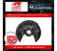 Brake Disc Splash Panel fits VW GOLF Mk7 2.0D Rear Right 13 to 20 CUNA Guard New