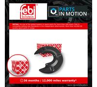 Febi Brake Disc Splash Guard Rear Axle Right fits VW Transporter 7D1 615 611