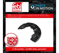 Brake Disc Splash Panel fits AUDI A4 B6, B7 2.5D Front Left 00 to 06 Guard Plate