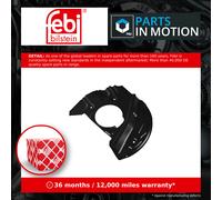 Brake Disc Splash Panel Front Left 174926 Febi Guard Plate 34101165631 Quality