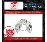 Brake Disc Splash Panel Front Left 196901 Febi Guard Plate 34111162955 Quality