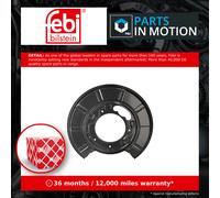 Brake Disc Splash Panel Rear Left 185941 Febi Guard Plate A6364230020 Quality