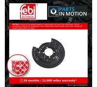 Brake Disc Splash Panel Rear Left 186135 Febi Guard Plate 4650405010 Quality New