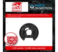 Brake Disc Splash Panel Rear Left 196896 Febi Guard Plate A1684230120 1684230120