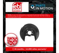Brake Disc Splash Panel Rear Left 197439 Febi Guard Plate 5Q0615611M Quality New