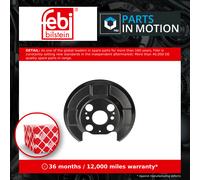 Brake Disc Splash Panel Rear Left or Right 186132 Febi Guard Plate 43253SMGE00