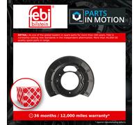 Brake Disc Splash Panel Rear Left or Right 196904 Febi Guard Plate A6384230020