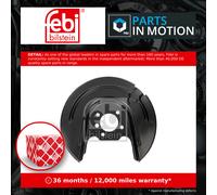 Brake Disc Splash Panel Rear Right 197437 Febi Guard Plate 5Q0615612P Quality