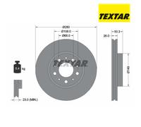 Brake Disc TEXTAR 92066703 For VOLVO (1 pcs)
