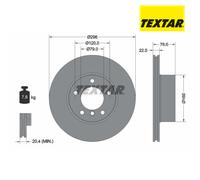 Brake Disc TEXTAR 92075005 For BMW
