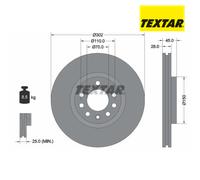 Brake Disc TEXTAR 92118303 For CADILLAC, SAAB, OPEL (1 pcs)