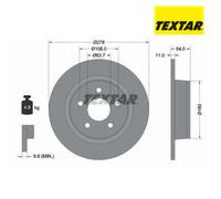 Brake Disc TEXTAR 92124903 For FORD (1 pcs)