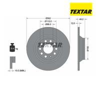 Brake Disc TEXTAR 92132503 For AUDI (1 pcs)