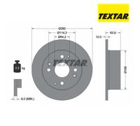 Brake Disc TEXTAR 92138600 For HONDA (1 pcs)