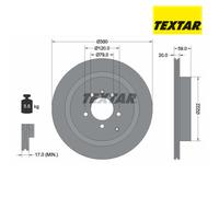 Brake Disc TEXTAR 92147703 For LAND ROVER