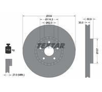 Brake Disc TEXTAR 92147903 for LEXUS