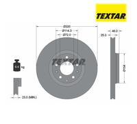 Brake Disc TEXTAR 92166300 For MAZDA