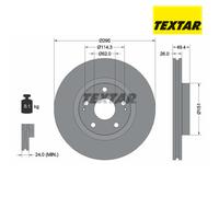 Brake Disc TEXTAR 92168003 For TOYOTA