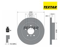 Brake Disc TEXTAR 92196605 For BMW (1 pcs)
