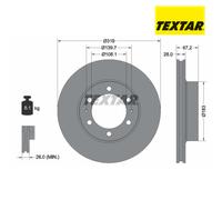Brake Disc TEXTAR 92230403 For TOYOTA