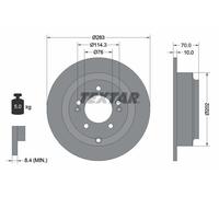 TEXTAR 92244403 Brake disc