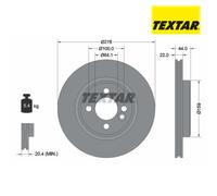 Brake Disc TEXTAR 92262403 For MINI (1 pcs)