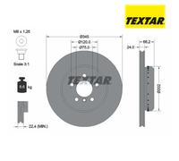 Brake Disc TEXTAR 92265625 For BMW