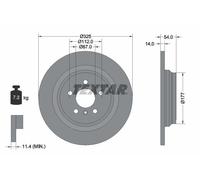 Brake Disc TEXTAR 92277405 for MERCEDES-BENZ