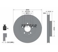 Textar 92291803 Brake Disc