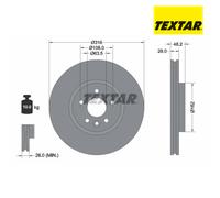 Brake Disc TEXTAR 92300605 For JAGUAR (1 pcs)