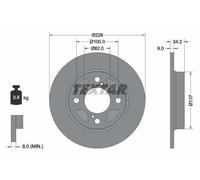 TEXTAR 92303603 Brake disc