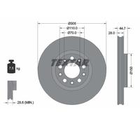 Brake Disc TEXTAR 92326305 for ALFA ROMEO