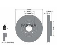 TEXTAR 92327503 Brake disc