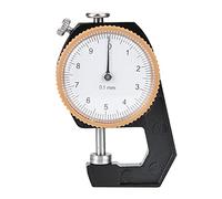 Thickness Caliper, 0~10mm Thickness Gauge Flat Head Thickness Tester Thickness Measuring Dial 0.1mm Accuracy for Paper, Leather, Metal Sheet Thickness Measurement Tool