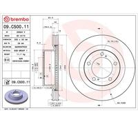 BREMBO Brake disc TOYOTA,LEXUS 09.C500.11 4351260210,435120C020,4351260210 Brake rotor,Brake discs,Brake rotors 4351260210