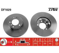 Brake Disc TRW DF1029