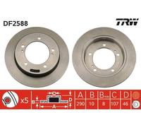 Brake Disc TRW DF2588